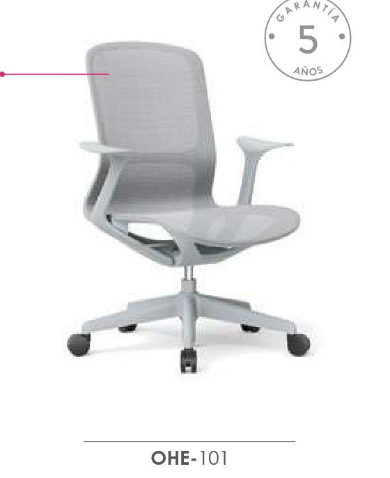 Silla Rainbow en malla gris