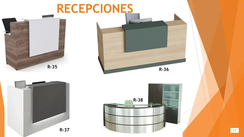 Recepciones — hoja 11 del Catálogo General 2026 de Office Mochis
