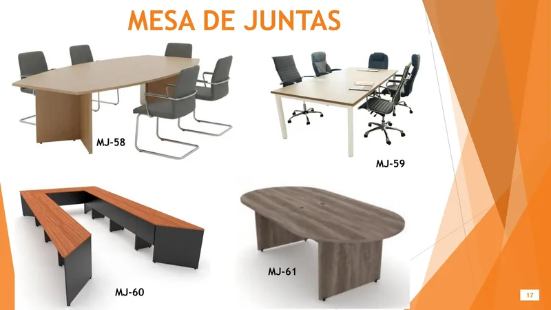 Mesas — hoja 17 del Catálogo General 2026 de Office Mochis