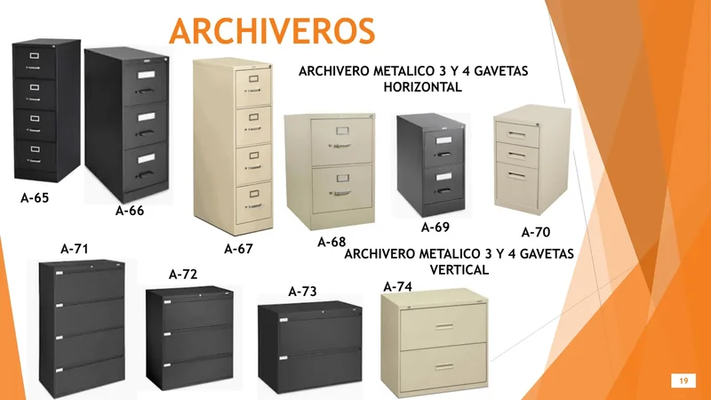 Archiveros y credenzas — hoja 19 del Catálogo General 2026 de Office Mochis
