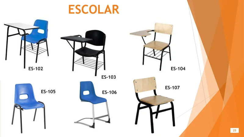 Mobiliario escolar — hoja 25 del Catálogo General 2026 de Office Mochis