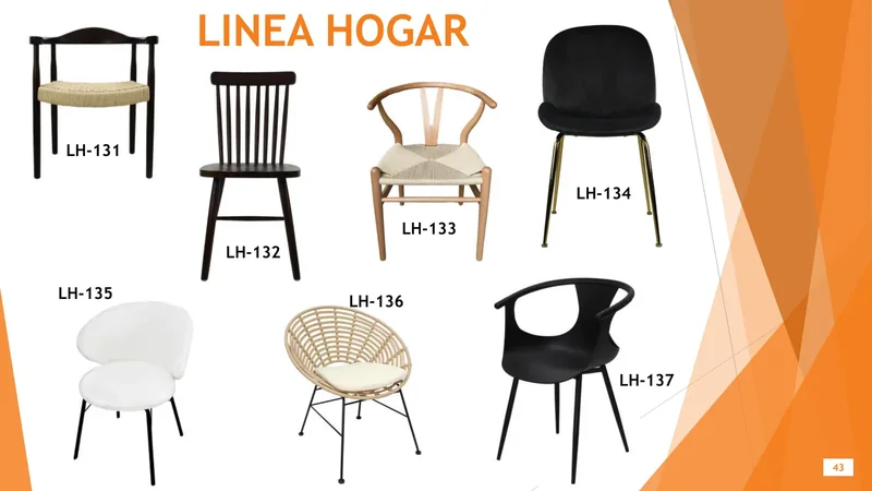Línea hogar — hoja 43 del Catálogo General 2026 de Office Mochis