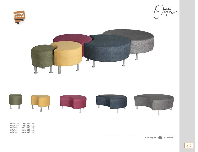 Sillones y salas — hoja 310 del Catálogo General 2026 de Office Mochis