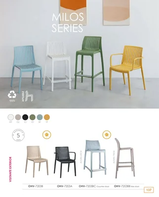 Muebles de exterior — hoja 137 del Catálogo General 2026
