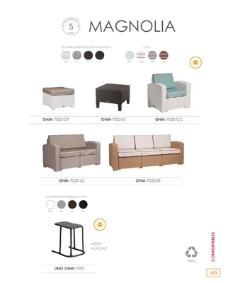 Sillones y salas — hoja 153 del Catálogo General 2026 de Office Mochis