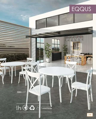 Muebles de exterior — hoja 216 del Catálogo General 2026