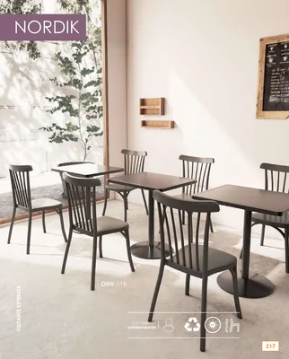 Muebles de exterior — hoja 217 del Catálogo General 2026