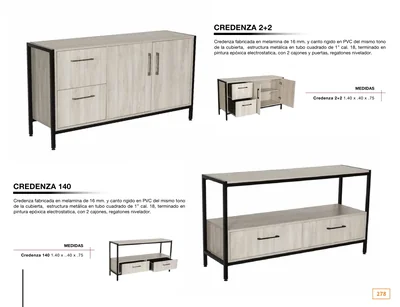 Archiveros y credenzas — hoja 278 del Catálogo General 2026