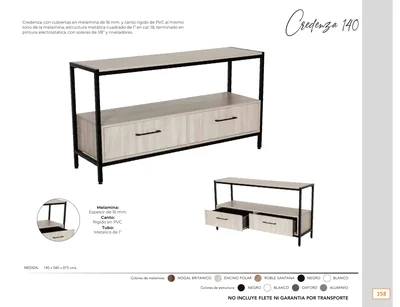 Archiveros y credenzas — hoja 358 del Catálogo General 2026